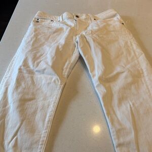 AG Adriano Goldschmied Women's Off-White Boyfriend Jeans see measurements.